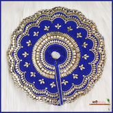 Shaneel Heavy Kundan Work Blue Laddu Poshak